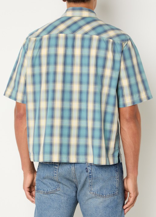 Levi's Harryson overshirt met ruitdessin - achterkant 4 geel