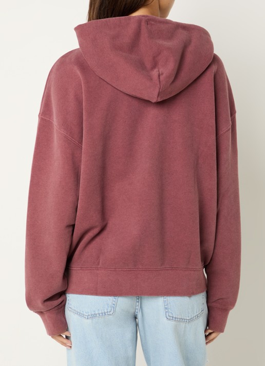 Levi's Hayes sweatvest met steekzakken - achterkant steenrood