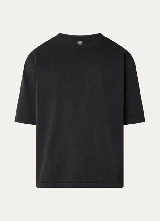Levi's Heavyweight T-shirt met ronde hals - voorkant 2 zwart