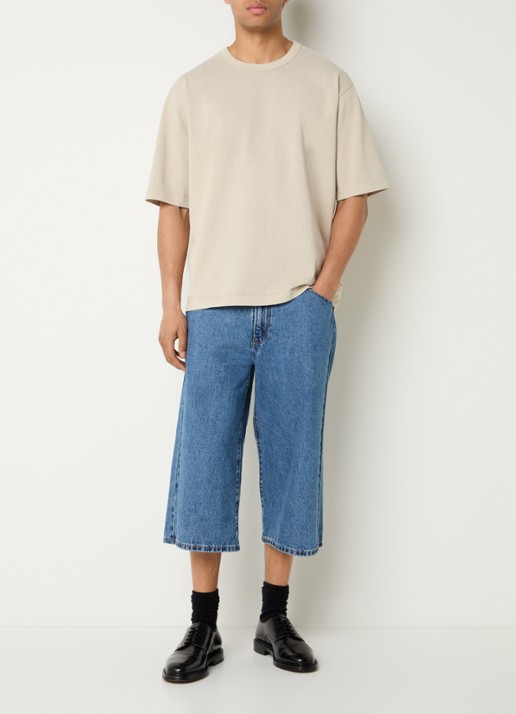 Levi's Heavyweight T-shirt met ronde hals - voorkant 4 beige