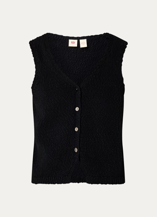 Levi's Helen grofgebreid gilet met ribstructuur