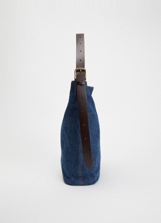 Levi's Heritage M schoudertas van denim met logo - detail 3 indigo