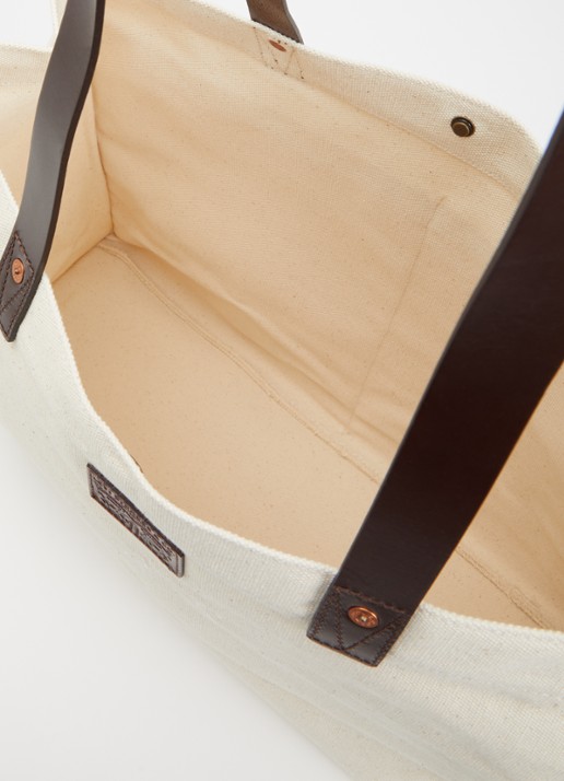 Levi's Heritage shopper van canvas met logo  - detail 2 beige