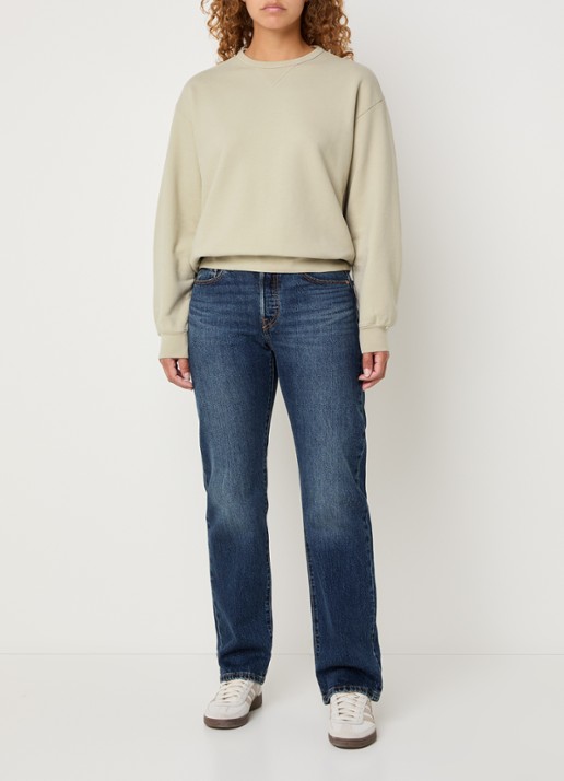 Levi's Heritage sweater met stretch - voorkant 3 beige