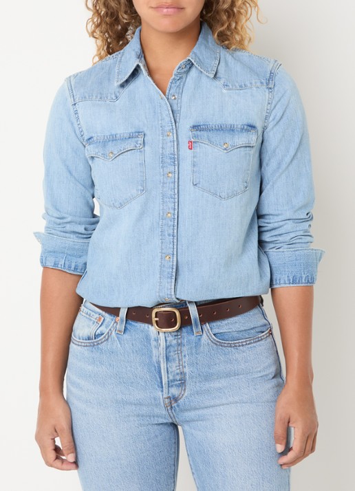 Levi's Heritage Western blouse van denim met borstzakken