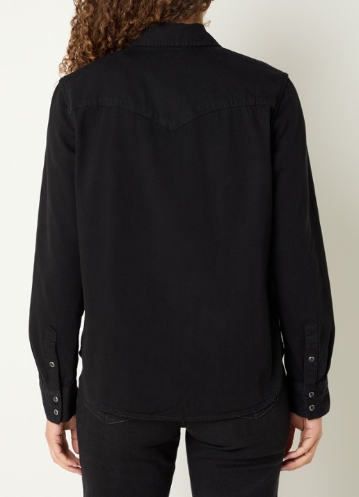 Levi's Heritage Western blouse van denim met borstzakken - achterkant 2 zwart