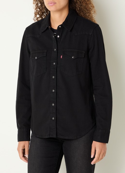 Levi's Heritage Western blouse van denim met borstzakken