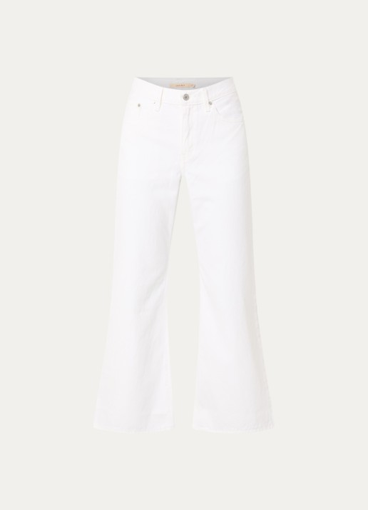 Levi's High waist flared cropped jeans met gekleurde wassing en steekzakken - voorkant 4 wit