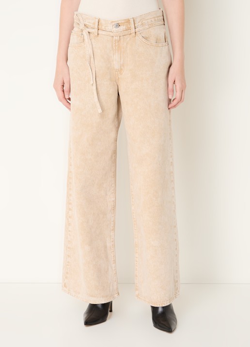 Levi's High waist flared jeans met gekleurde wassing en strikceintuur