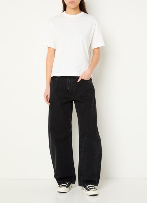 Levi's High waist loose fit jeans met gekleurde wassing - voorkant 5 indigo