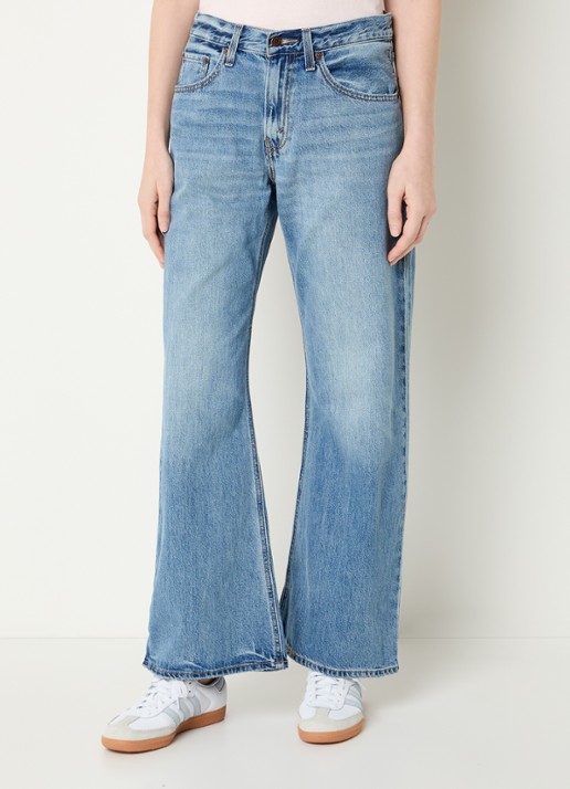 Levi's High waist loose fit jeans met medium wassing