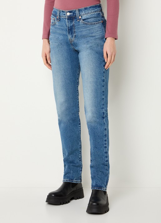 Levi's High waist slim fit jeans met medium wassing
