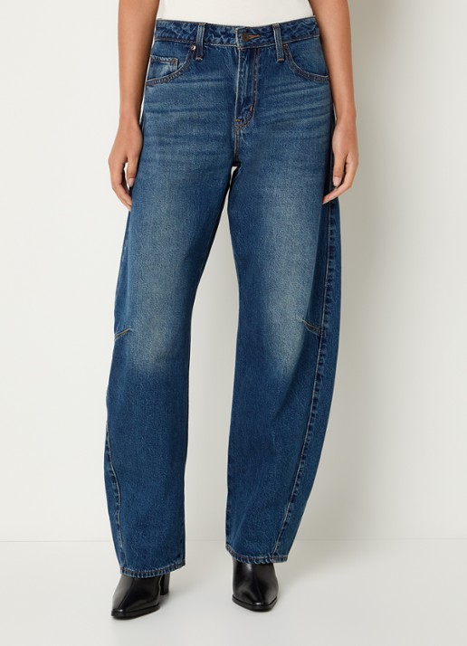 Levi's High waist straight leg jeans met donkere wassing