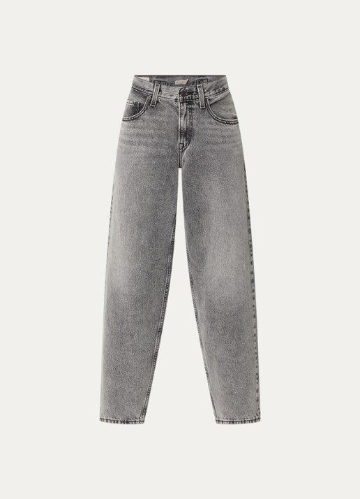 Levi's High waist tapered jeans met gekleurde wassing