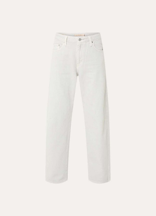 Levi's High waist wide fit jeans met gekleurde wassing - voorkant 3 lichtgrijs