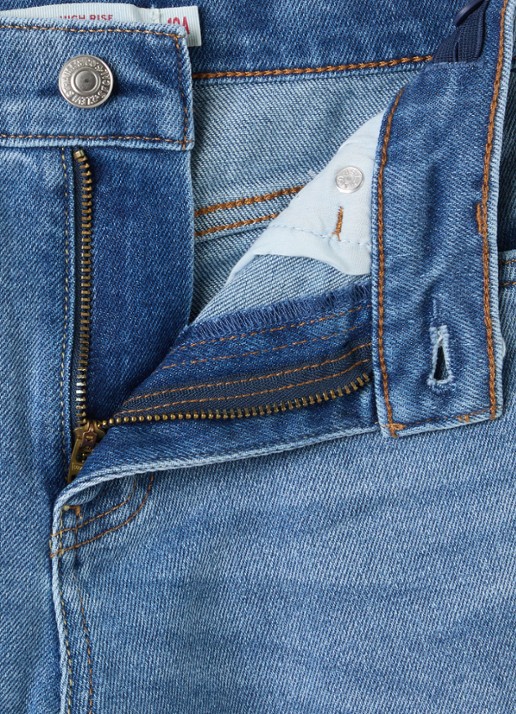 Levi's High waist wide leg jeans met medium wassing - detail indigo