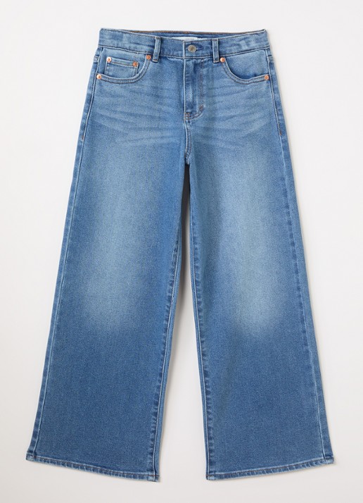 Levi's High waist wide leg jeans met medium wassing