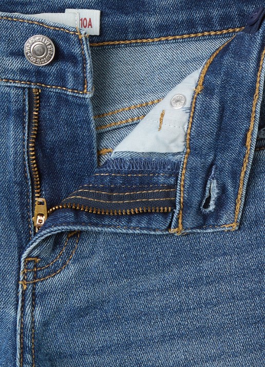 Levi's High waist wide leg jeans met stretch - detail 3 indigo