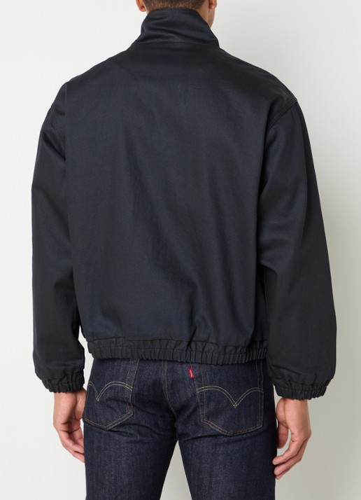 Levi's Highland Park bomberjack van denim met steekzakken - achterkant 2 donkerblauw