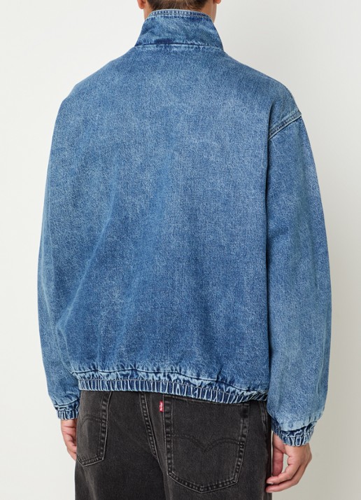 Levi's Highland spijkerjas met opstaande kraag en steekzakken - achterkant 4 staalblauw