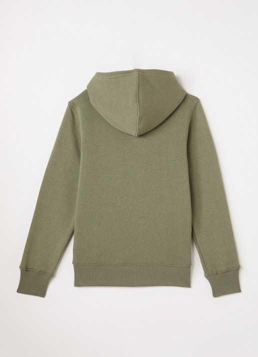 Levi's Hoodie met kangoeroezak - voorkant 3 olijfgroen