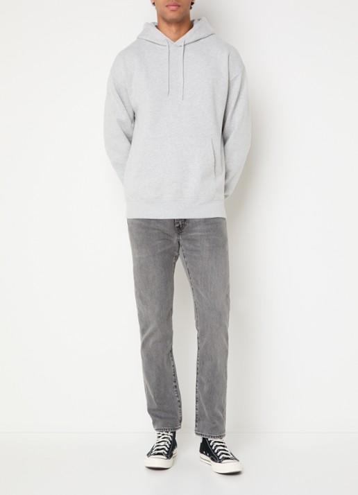 Levi's Hoodie met kangoeroezak - voorkant 4 grijs