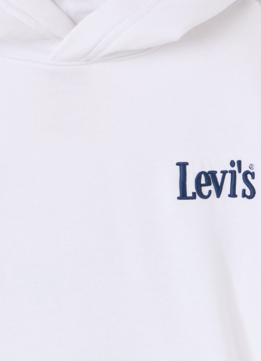 Levi's Hoodie met logo- en backprint - detail wit