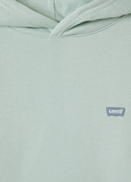 Levi's Hoodie met logoborduring - detail 3 groen