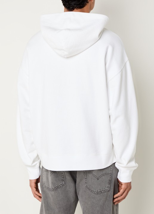 Levi's Hoodie met print en kangoeroezak - achterkant 3 wit