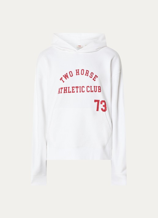 Levi's Hoodie met print en kangoeroezak - voorkant 4 wit
