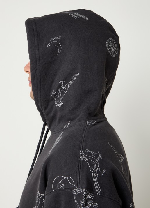 Levi's Hoodie met print - detail 5 antraciet