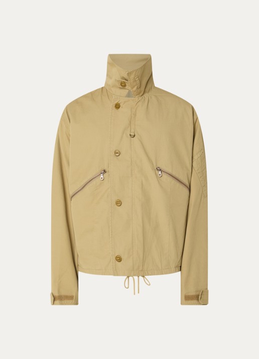 Levi's Jack met ritszakken en opstaande kraag - voorkant 3 donkerbeige