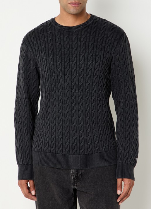 Levi's Kabelgebreide trui met ronde hals