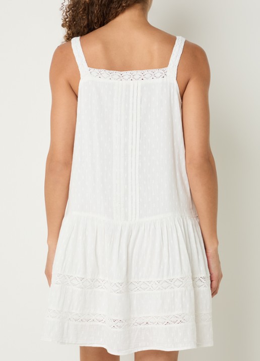 Levi's Kate mini jurk met broderie - achterkant 3 wit
