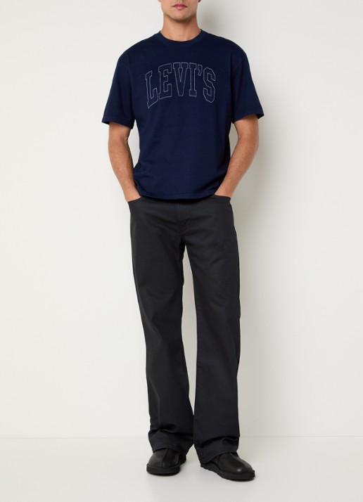 Levi's Lockwood Practise T-shirt met logoprint - voorkant 3 donkerblauw