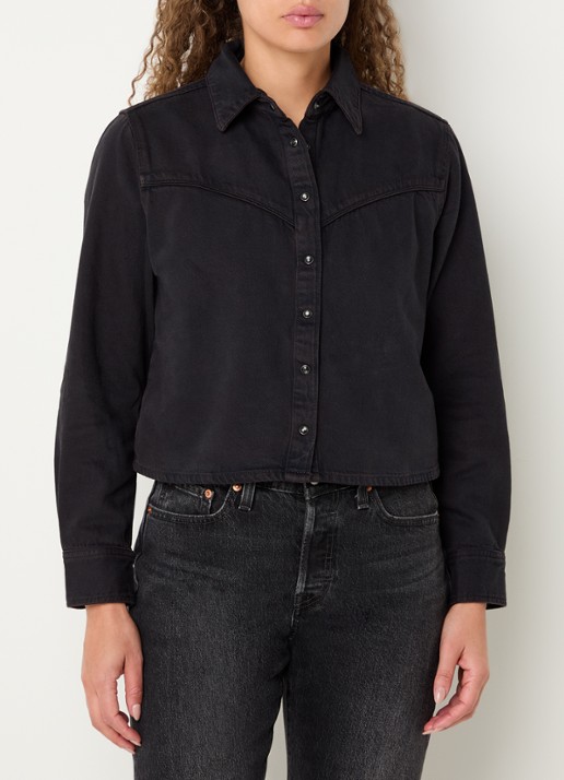 Levi's Logan cropped blouse van denim
