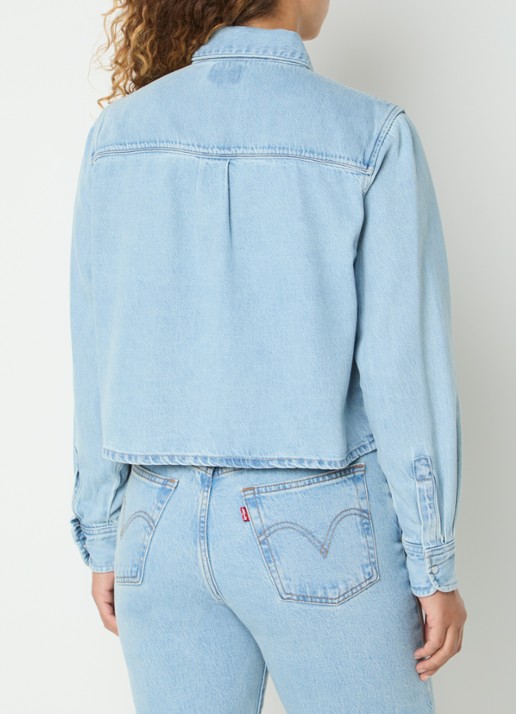 Levi's Logan spijkerjas met kraag - achterkant 2 indigo