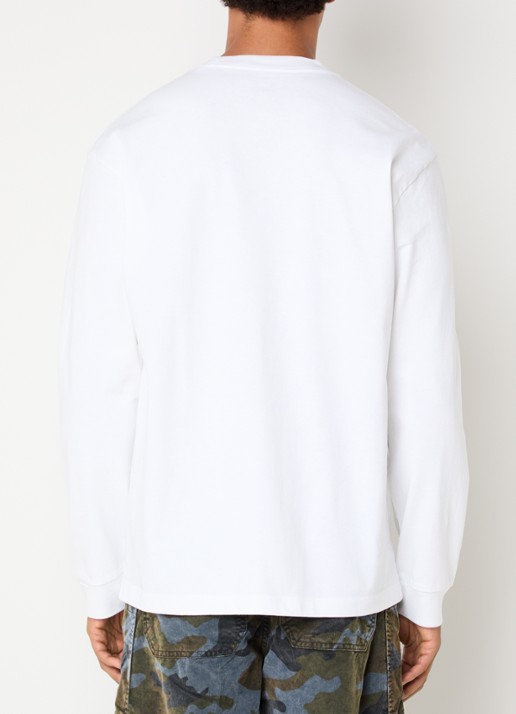 Levi's Long sleeve met ronde hals - achterkant wit