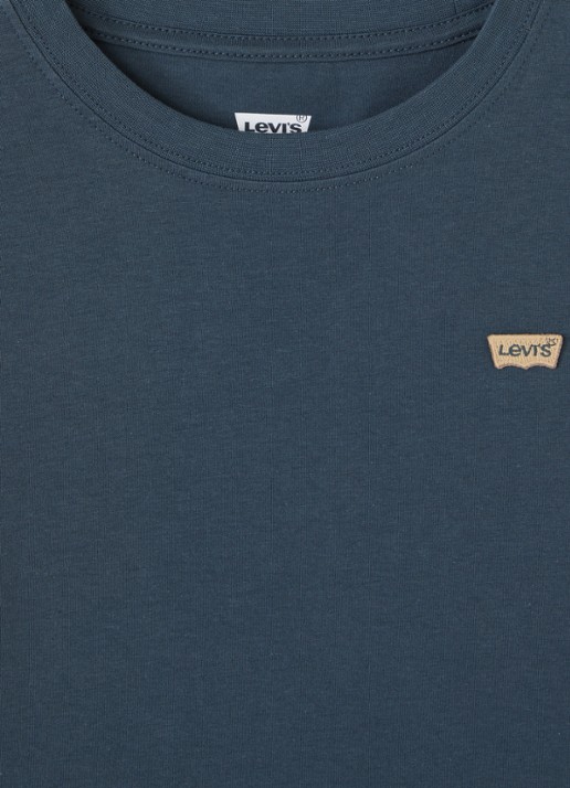 Levi's Longsleeve met logo - detail petrol