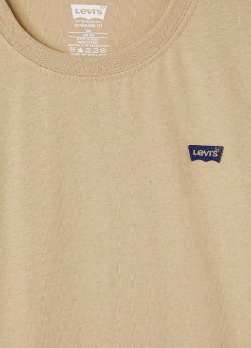 Levi's Longsleeve met logo - detail beige
