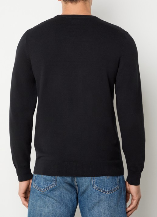 Levi's Longsleeve met logoborduring - achterkant 3 zwart