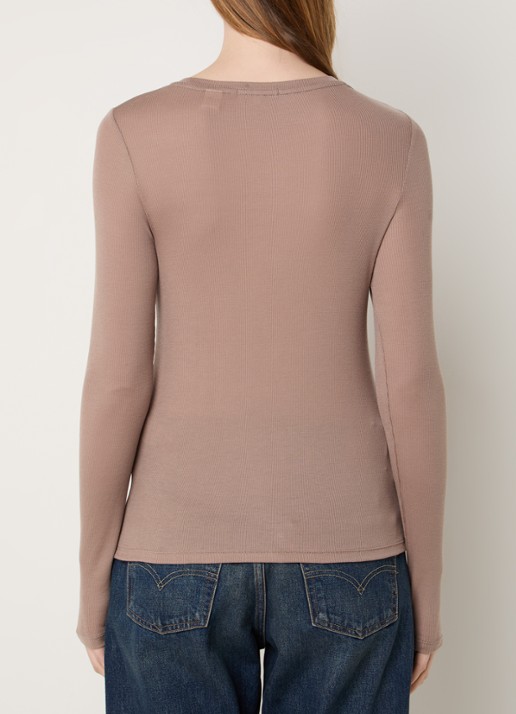Levi's Longsleeve  - achterkant 2 donkerbeige