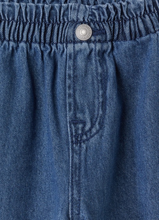 Levi's Loose fit jeans met borduring - detail donkerblauw