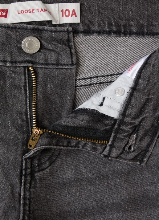 Levi's Loose fit jeans met stretch - detail 3 antraciet