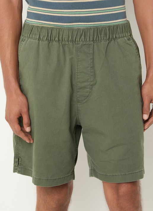 Levi's Loose fit korte broek in linnenblend met steekzakken - detail olijfgroen