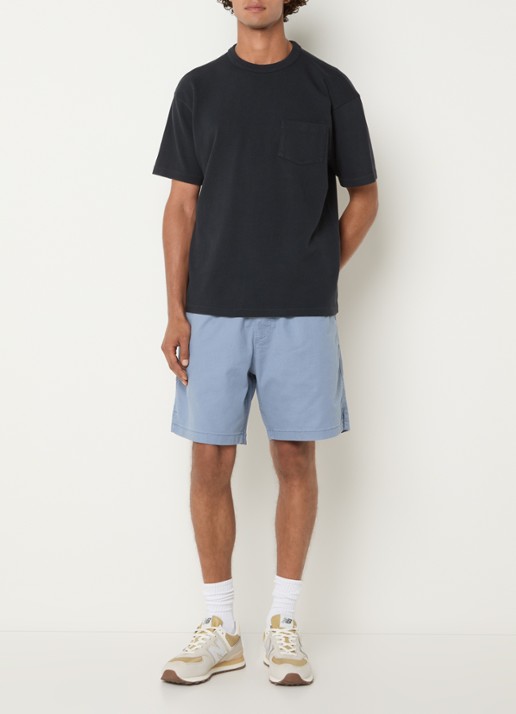 Levi's Loose fit korte broek met steekzakken - voorkant 2 blauwgrijs