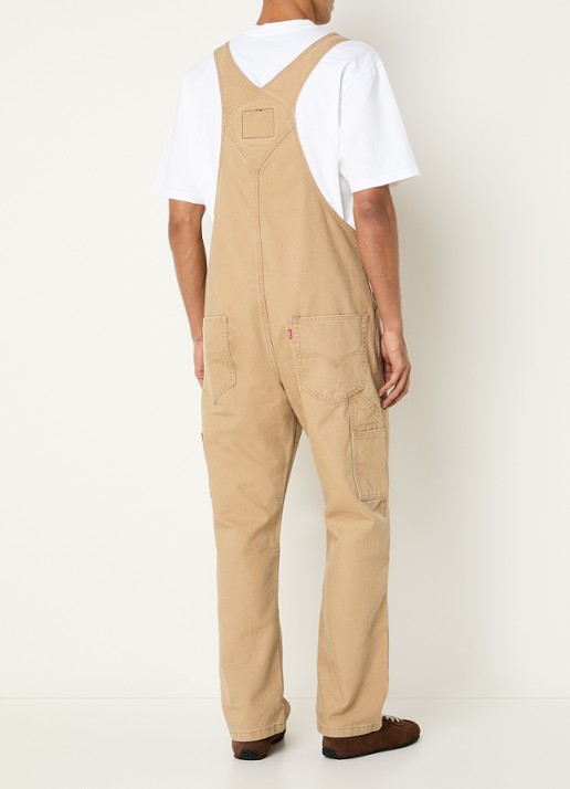 Levi's Loose fit tuinbroek van denim - achterkant 4 camel