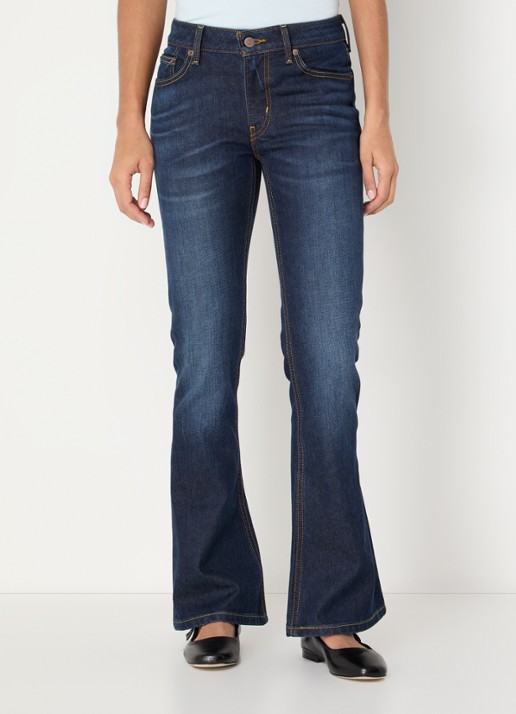Levi's Low waist flared jeans met donkere wassing
