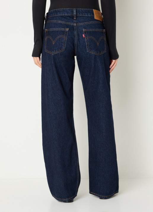 Levi's Low waist loose fit jeans met donkere wassing - achterkant 3 indigo