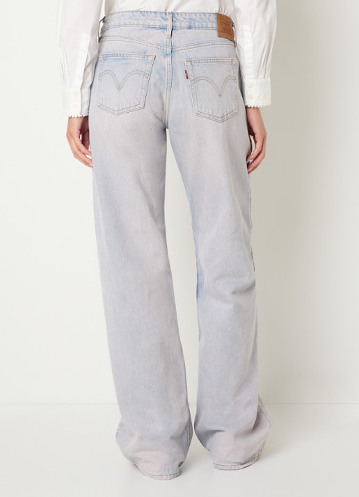 Levi's Low waist loose fit jeans met gekleurde wassing - achterkant 5 oudroze